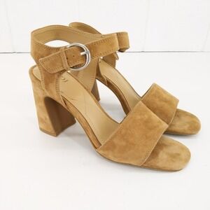NYDJ Liz Suede Ankle Strap Heels Shoes‎ Size 9M
